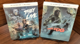 The Fog + They Live Steelbooks (4K Ultra HD+Blu-ray) NEW (Sealed)-Free Shipping! - £76.96 GBP