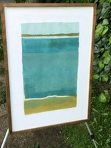 Rob Delamater Vintage Modern Abstract Cubist Seascape Art Serigraph Signed w/COA - £600.52 GBP