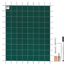 VEVOR Safety Pool Cover 18X32FT Rectangular In Ground Clean Winter Cover Mesh - £372.90 GBP