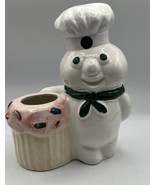 Figurine Official Pillsbury Dough boy with Open Cupcake Attached No Top ... - £10.99 GBP