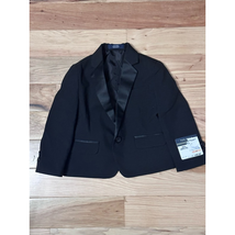 Nautica Formal Suit Jacket Boys 2T Black One-Button Notch Collar Pockets New - £28.42 GBP