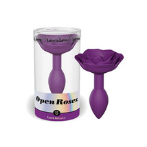 Love to Love Open Roses Silicone Anal Plug Purple Rain S - £22.10 GBP