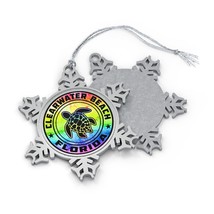 Pewter Ornament Clearwater Beach Florida Snowflake Christmas Tree 3&quot; FL ... - $20.61