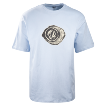 Volcom Men&#39;s Light Blue Fossil Shell Loose Fit S/S T-Shirt (S08) - £10.02 GBP
