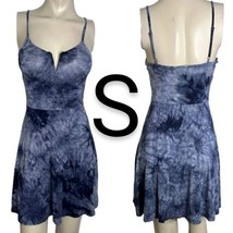 Navy Tie Dye Cami Loose Mini Dress~ Size S - $22.44