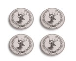 A Gilded Life  Round Deer Coasters Set of 4 By Silvestri - $19.98
