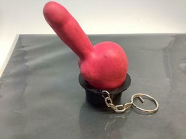 Vintage Adult Sexy Keyring PINK DICK IN A HAT Keychain MAGIC PENIS  Port... - £8.22 GBP