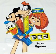 VTG Walt Disney Productions Pez Shopping Bag - Pez Girl Goofy Mickey Donald Ad - £28.68 GBP