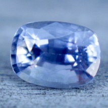Natural Blue Sapphire | Cushion Cut | 5.55x4.10 mm | Natural Pale Blue Sapphire  - £199.32 GBP