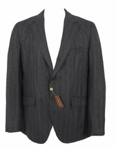 NEW $4395 Loro Piana Cashmere Sportcoat Jacket! US 42 e 52  Gray Stripe  Heavier - £1,443.50 GBP