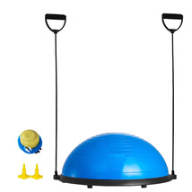 VEVOR Blue Half Exercise Ball Trainer, 23" Balance Ball Trainer, 660lbs ... - $52.99