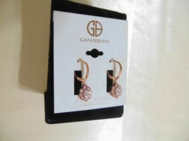 Giani Bernini 1.5&quot; Rose Gold/SS Plated Cubic Zirconia Drop Earrings R291$120 - £41.37 GBP