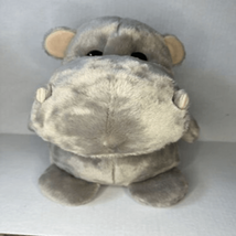 Hippopotamus Hippo Stuffed Animal-AURORA 12” Gray Super Soft EUC - $8.79