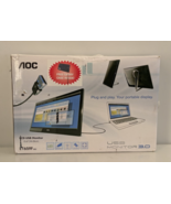 AOC 15.6&quot; LCD USB Slim Monitor 3.0 LED with Foldable Stand &amp; free Case -... - $81.22 CAD
