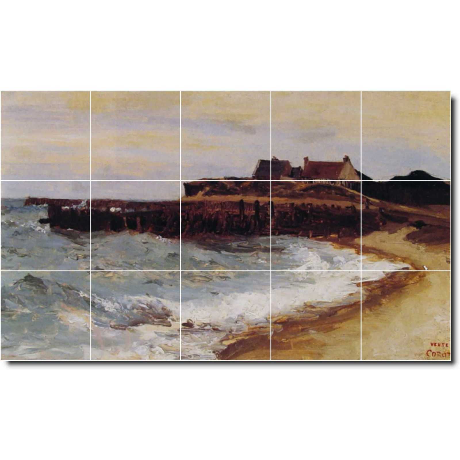 Corot jean grosse mer a sainte adresse