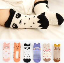 Baby Socks with Non Slip Grips Breathable Soft Cute Cotton Socks for Boy... - £3.15 GBP