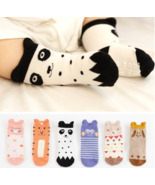 Baby Socks with Non Slip Grips Breathable Soft Cute Cotton Socks for Boy... - $3.99