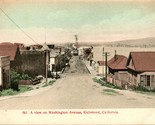 Vtg 1900s Postcard -Dirt Street View - Washington Avenue Richmond Califo... - £34.21 GBP