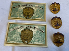 Vtg National Safety Council Safe Driver Award Lot 14, 15, 16 Years Pins ... - $29.65