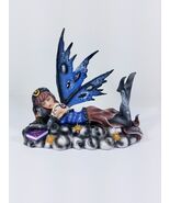 Blue Sleeping Celestial Fairy Figurine Decoration Statue, Collectible 91471 - $49.51
