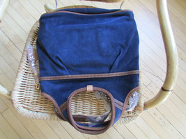 UGG Bag Convertible Crossbody Tote Suede Navy Blue NEW $375 - $173.25