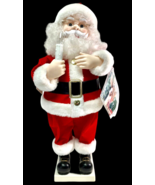Telco Motion-ette SANTA CLAUS Holding A Candle Animated 23&quot; Tall with Ta... - £63.73 GBP