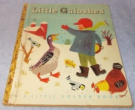 Vintage Little Golden Book Little Galoshes No 68 1949 B Printing - £11.91 GBP