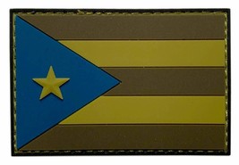 Puerto Rico Flag Patch [PVC Rubber-3.0 X 2.0 inch -P12] - £6.72 GBP