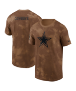Men&#39;s Dallas Cowboys Nike Brown NFL Salute To Service Sideline T-Shirt s... - $402.27 MXN