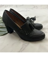GH Bass Womens High Heel Oxford Pumps Size 10 Black Faux Leather Academia - $48.73 CAD
