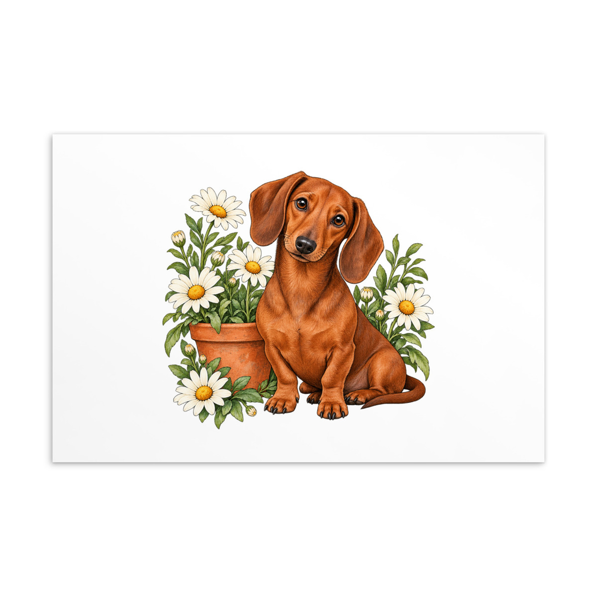 Animal Art Postcards - Sets of 3 or 6 - Cow, Dachshund, Red Panda - 4x6
