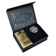 Gold Foil Rider-Waite Tarot Deck Gift Box With Guidebook For Beginners |... - £50.73 GBP
