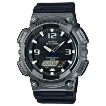 Casio - AQS810W-1A4V - Digital/Analog Combo Solar Powered Watch - Black - £47.86 GBP