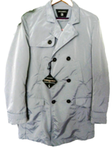 John Barritt Men&#39;s Gray Shiny Rain Coat 3 Buttons Jacket Size US 42 EU 52 - £56.38 GBP