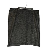 Torrid Skirt Women Size 4 Pencil Skirt Black Metallic Knit Gold Sparkly ... - $17.17