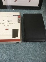 NKJV, Vines Expository Bible Leathersoft Black Comfort Print LARGE PRINT 10.5 - £29.48 GBP