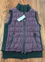 NWT $79 Calvin Klein CK Performance Zippered Vest Wine Color  Womens S Small - £44.19 GBP