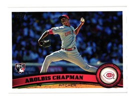 2011 Topps Baseball Card 110 Aroldis Chapman Cincinnati Reds Pitcher - £1.93 GBP