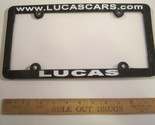 LICENSE PLATE Plastic Car Tag Frame LUCAS CARS 10V - $14.40