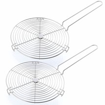 Stainless Steel Round Shape Roaster Grill For Kitchen Set Of 4 FREE SHIP... - £33.18 GBP