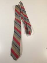 Vintage Prince Sirotti Tie - Red, White, Blue &amp; Ivory Striped - 3&quot; Wide - $14.99