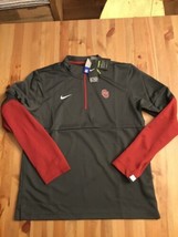 Mens Nike oklahoma sooners therma Sideline Long Sleeve 1/4 Zip CQ5704 M/medium - $39.59