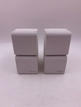 Set of 2 Bose Double Cube White Speakers Tested Wired Scuffs - £38.48 GBP