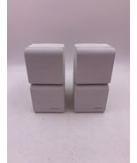 Set of 2 Bose Double Cube White Speakers Tested Wired Scuffs - $48.27