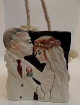 Bonnie Lee Creations of Hollywood CA-Bride &amp; Groom Ceramic Gift Bag - $34.65