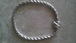 Solid Sterling Silver Rope Bracelet  - £40.08 GBP