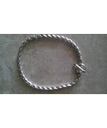 Solid Sterling Silver Rope Bracelet  - £39.49 GBP