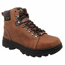 1977 AdTec Brown, Men&#39;s 6&#39;&#39; Steel Toe Hiker Work Leather Boot ◉ - £66.43 GBP