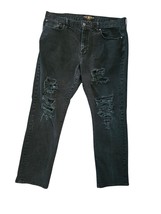 Lucky Brand 410 Men’s Athletic Destressed Black Flex Fit  Jeans 40x32 - $19.60