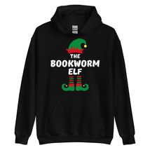The Bookworm Elf Funny Christmas Hoodie| Matching Christmas Elf Group Gi... - £26.60 GBP+